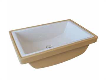Lavabo Gino 59UH håndvask 540 x 340mm til underlimning i hvid